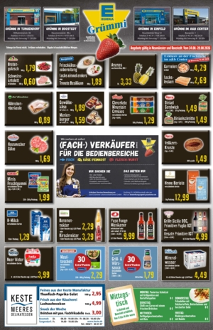 Wochenangebote bei Edeka Grümmi