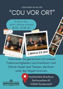 CDU startet neues Dialogformat „CDU vor Ort“ in Norderstedt