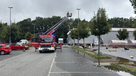 Deckeneinsturz beim Thomas-Philipps-Markt in Neumünster