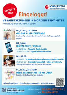 Digitale Themenwoche "Eingeloggt" in den Stadtbüchereien