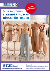 Dritte Kleidertauschbörse für Frauen in der Hauptbücherei