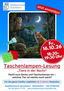 Herbstferien-Programm für Kinder in der Stadtbücherei