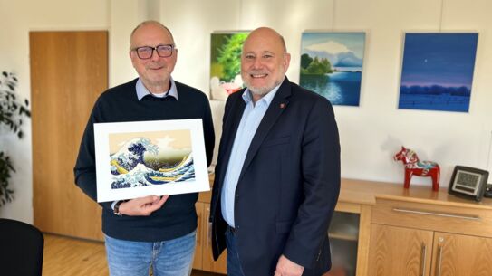 Kunst im Rathaus: Neue Arbeiten von Edwin Zaft
