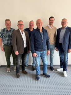 Vorstand – v.l.n.r.: Sven Steffen, Ralf Axnick, Olaf Wolter, Fred Woebs, Michel Ickert und Stefan Schallert.