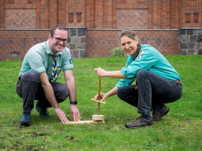 Christliche Pfadfinder auf Neumünsters Outdoormesse