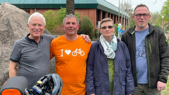 ADFC Henstedt-Ulzburg startet mit vier TourGuides in die Fahrradsaison
