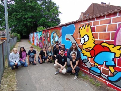 Graffiti-Workshop setzt Zeichen für Liebe, Frieden und Gemeinschaft