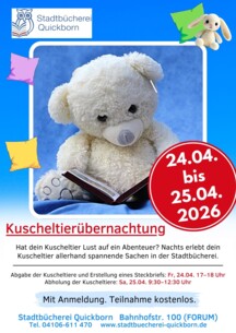 Kuscheltierübernachtung in der Stadtbücherei