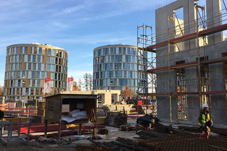 Erste Baustellenbesichtigung im Nordport Plaza (Fotogalerie)