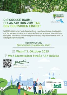 Einheitsbuddeln 2025 - 750 neue Bäume für Klima, Natur und Gemeinschaft