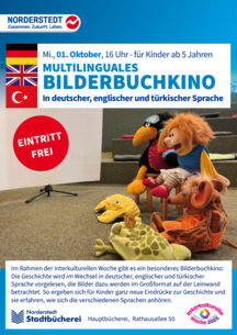 Multilinguales Bilderbuchkino in der Stadtbücherei Norderstedt-Mitte