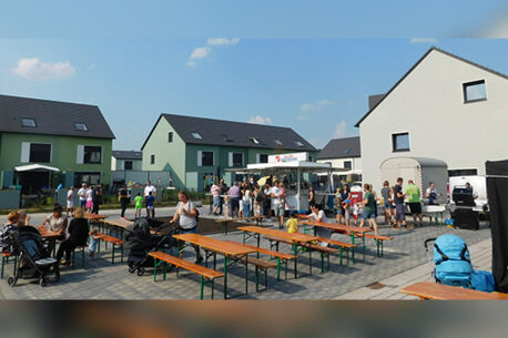 Begrüßung der neuen Hauseigentümer „Am Zeisigring“