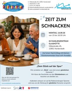 Zeit zum Schnacken: „Dem Glück auf der Spur“