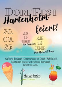Hartenholm feiert! Dorffest mit Familienprogramm