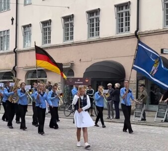BT Orchester beim 70-jährigen Jubiläum des Mjölby Ungdomsmusiikkorps