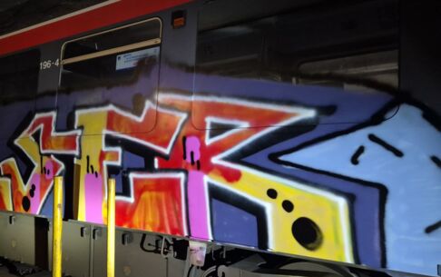 Graffiti-Sprayer auf frischer Tat erwischt