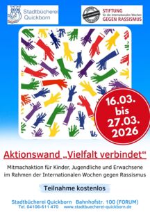 Internationale Wochen gegen Rassismus- Aktionen in der Stadtbücherei
