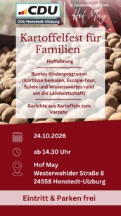 Raus aus den Pantoffeln – ran an die Kartoffeln!