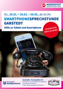 Smartphone-Sprechstunde in der Stadtteilbücherei Garstedt