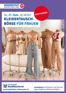 Kleidertauschbörse für Frauen in der Hauptbücherei Norderstedt-Mitte