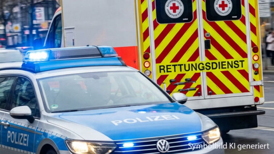 PKW prallt in Kleinbus - Neun Verletzte