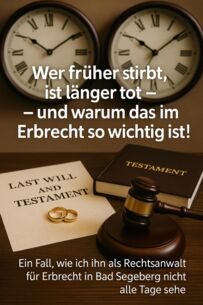 Wer früher stirbt ist länger tot - und warum das im Erbrecht so wichtig ist!