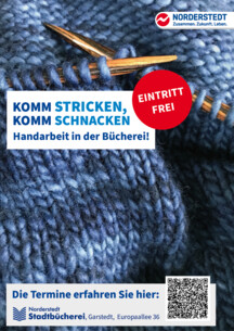 Komm Stricken, komm Schnacken – Handarbeit in der Bücherei