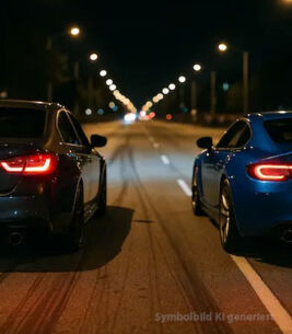 Polizei stoppt illegales Autorennen in Kaltenkirchen!