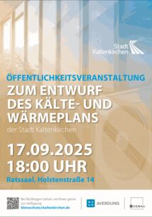 Entwurf des Kälte- und Wärmeplans der Stadt liegt aus