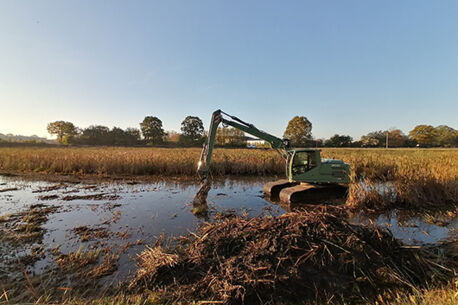 Arbeiten an Regenrückhaltebecken beginnen 