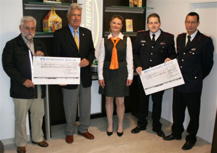 NoBa spendet an FW Glashütte und Glashütter Sport-Verein