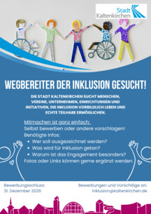 Kaltenkirchen sucht „Wegbereiter der Inklusion"