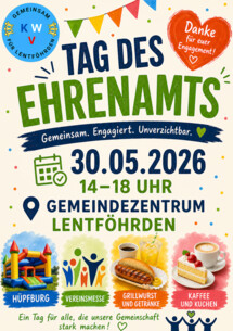 "Gemeinsam engagiert für Lentföhrden" - Tag des Ehrenamtes im Gemeindezentrum