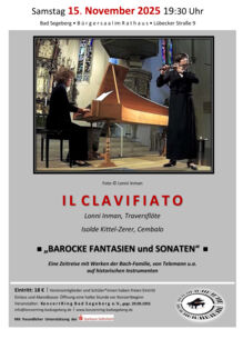 „IL CLAVIFIATO“ Barock und Klassik auf historischen Instrumenten