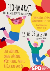 Flohmarkt auf dem Marktplatz in Henstedt-Ulzburg