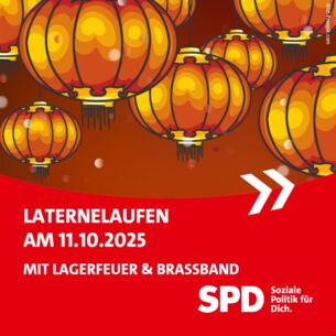 Laternenumzug mit Lagerfeuer