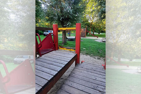 Vandalismusschäden auf dem Spielplatz Wiesendamm 