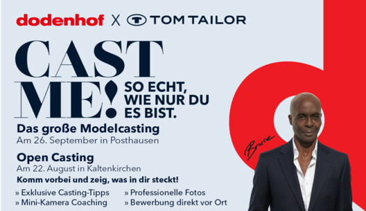 „Cast Me!" 2026: dodenhof sucht neue Gesichter für den Laufsteg – gemeinsam mit Bruce Darnell