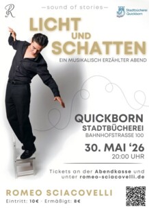 „Sound of Stories: Licht und Schatten“: Ein musikalisch erzählter Abend in der Stadtbücherei