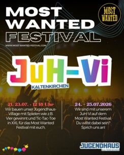 Jugendhaus gestaltet eigenes Festivaldorf beim Most Wanted Festival
