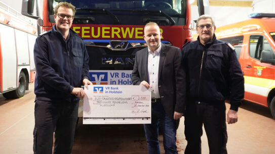VR Bank in Holstein sagt Danke! 2500 Euro für Nachwuchsförderung