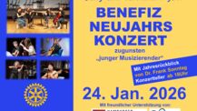 Benefiz-Neujahrs-Konzert „Jung und verdammt gut“