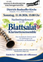 „Blattsalat” serviert Klarinettenmusik in der Dietrich-Bonhoeffer-Kirche