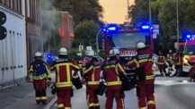 Brand in der Feldstraße: Baby über Drehleiter in Sicherheit gebracht