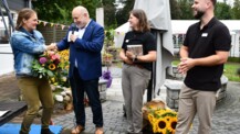 Bürgermeister Thomas Beckmann besucht die Bildungs- und Förderstätte bfh Himmelmoor