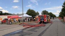 Erneute Brandentwicklung in Lagerhalle im Industriegebiet Süd