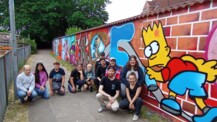 Graffiti-Workshop setzt Zeichen für Liebe, Frieden und Gemeinschaft