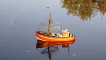 Lichterfahrt des SMC Albatros Ellerau am Højerweg