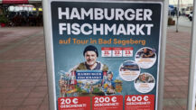 Hamburger Fischmarkt auf Tour bei  Möbel Kraft in Bad Segeberg