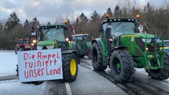 Nicht nur Landwirte bei den Protesten im Kreis Segeberg!